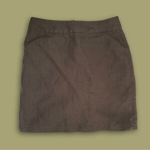 Apart Impressions Hunter Green Linen Skirt